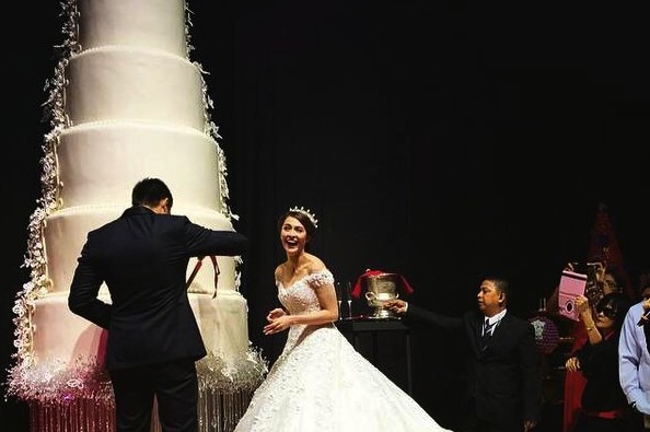Cake sa Royal Wedding nina Marian Rivera at Dingdong Dantes, hinangaan hanggang sa ibang bansa