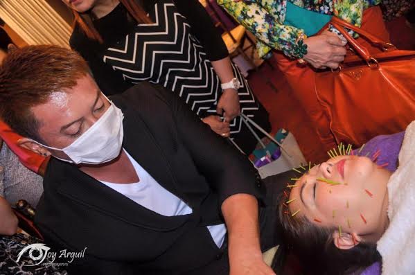 Showbiz, business and high-society personalities gather for the launch of Japanese cosmetic acupuncture in the Philippines