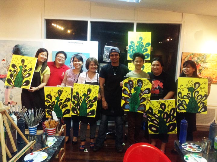 Paint ‘N Sip session brings out the artist in you; helps create your own masterpiece