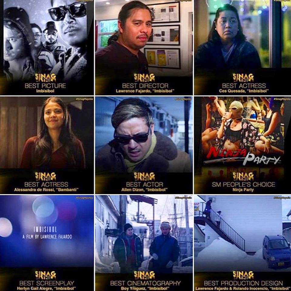 “Imbisibol” sweeps major awards at the first Sinag Maynila Film Festival