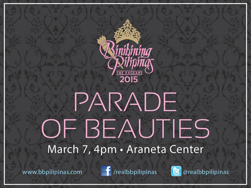 Bb Pilipinas 2015 – Parade of Beauties