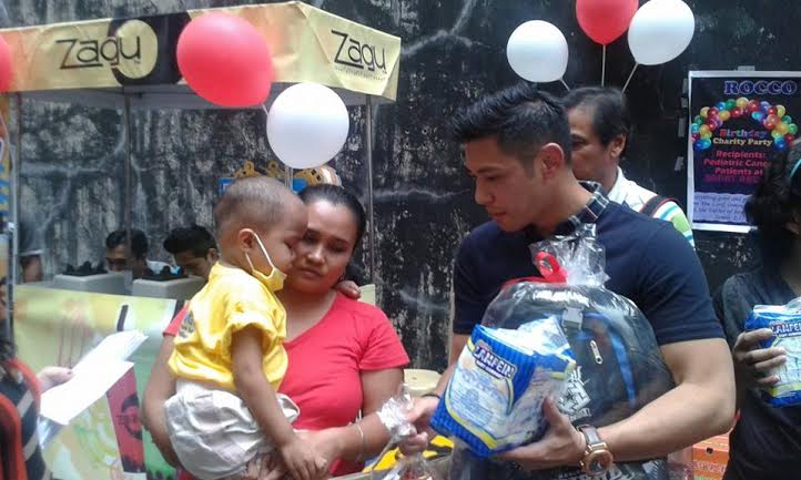 On celebrating his birthday at Bahay Aruga: “I wish to make more people happy through charity works such as these.”–Rocco Nacino