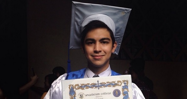 “I dedicate my high school diploma to my Mom and my sister.” – Derrick Monasterio