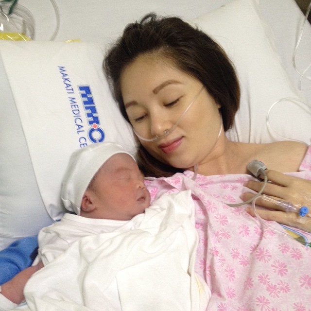 Princess Velasco welcomes first child
