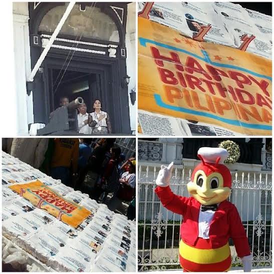 It’s more fun in the Philippines Netizens, food giant greet revelers with ‘Happy Birthday Pilipinas! giant cake’