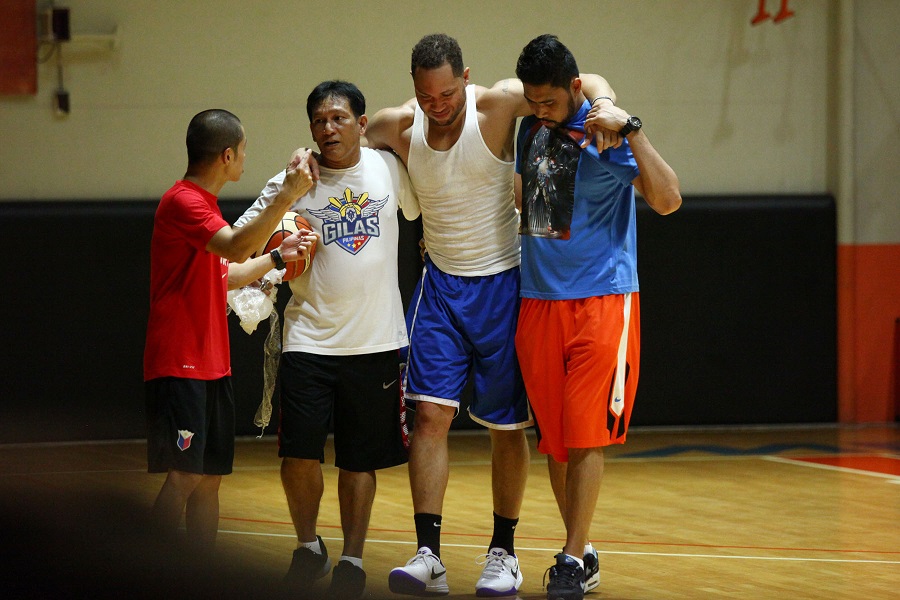 Kelly Williams injured himself during Gilas training