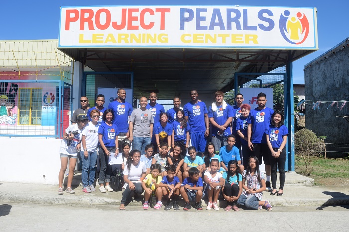 NBA, PBA Players Paint Murals, conduct basketball clinic in Bocaue for Project Pearls