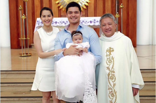 Marian Rivera and Dingdong Dantes celebrates baby Zia’s christening