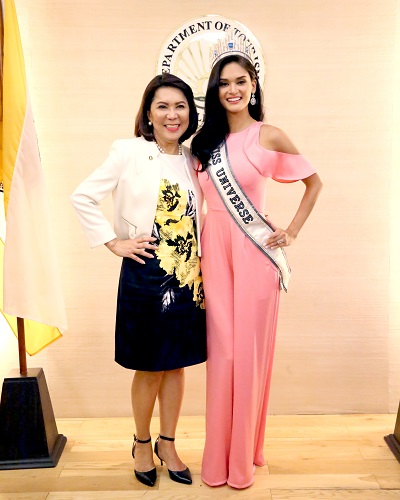 “It’s always been a dream of mine to be an ambassador for the Philippines and to promote tourism” — Ms. Universe Pia Wurtzbach