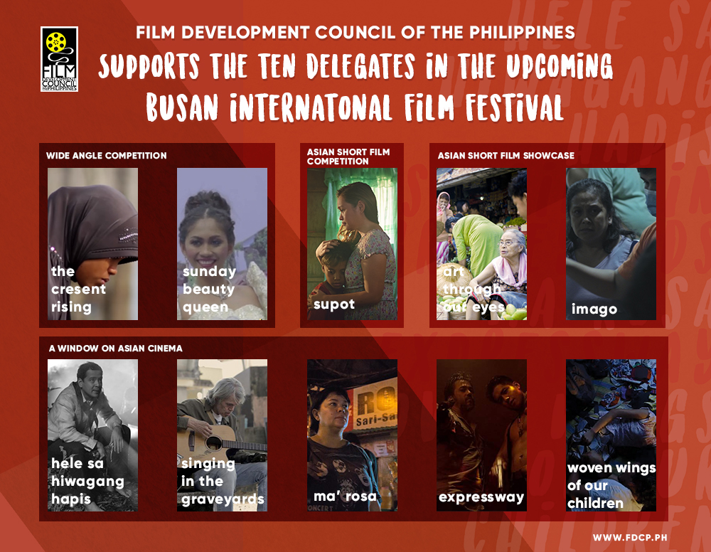 FDCP Heads to Korea to Support Filipino Films Showcased at the 21st Busan International Film Festival