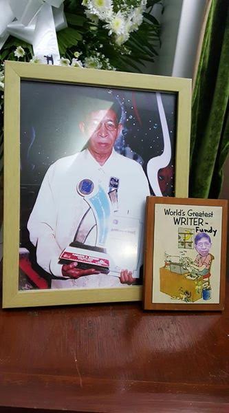 Noted pioneer radio, television and film writer-director Fundador Soriano bids showbiz goodbye