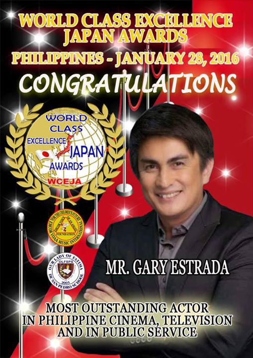 Gary Estrada to receive recognition from World Class Excellence Japan Awards