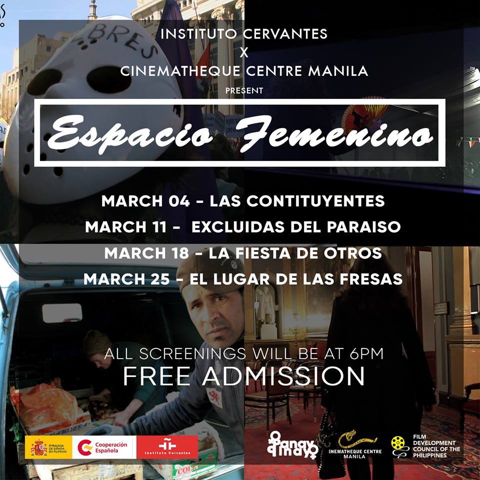 Instituto Cervantes, FDCP present Espacio Femenino film series