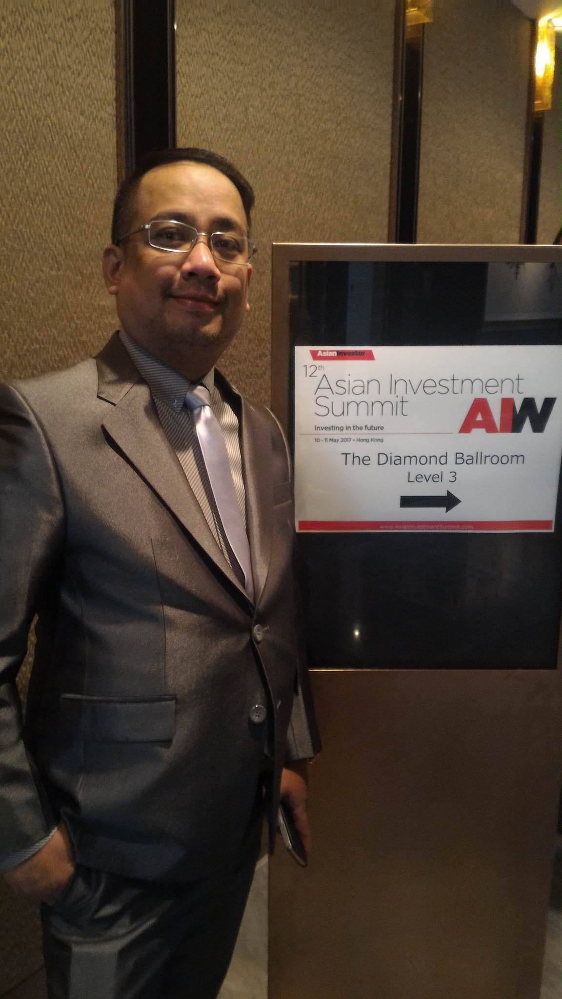 Former Economic Development Advisor Ace David attends 12th Asian Investment Summit