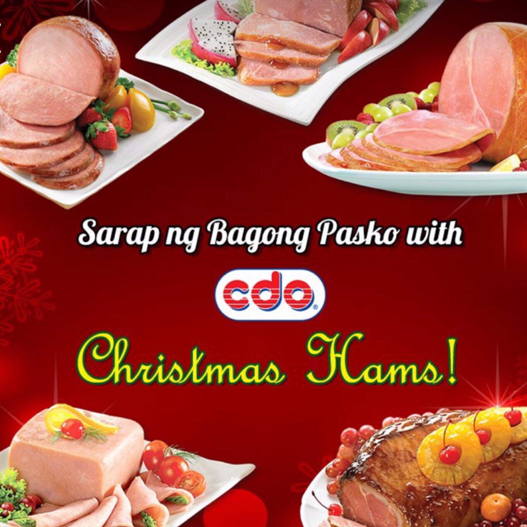 CDO christmas products, available now at Honestbee