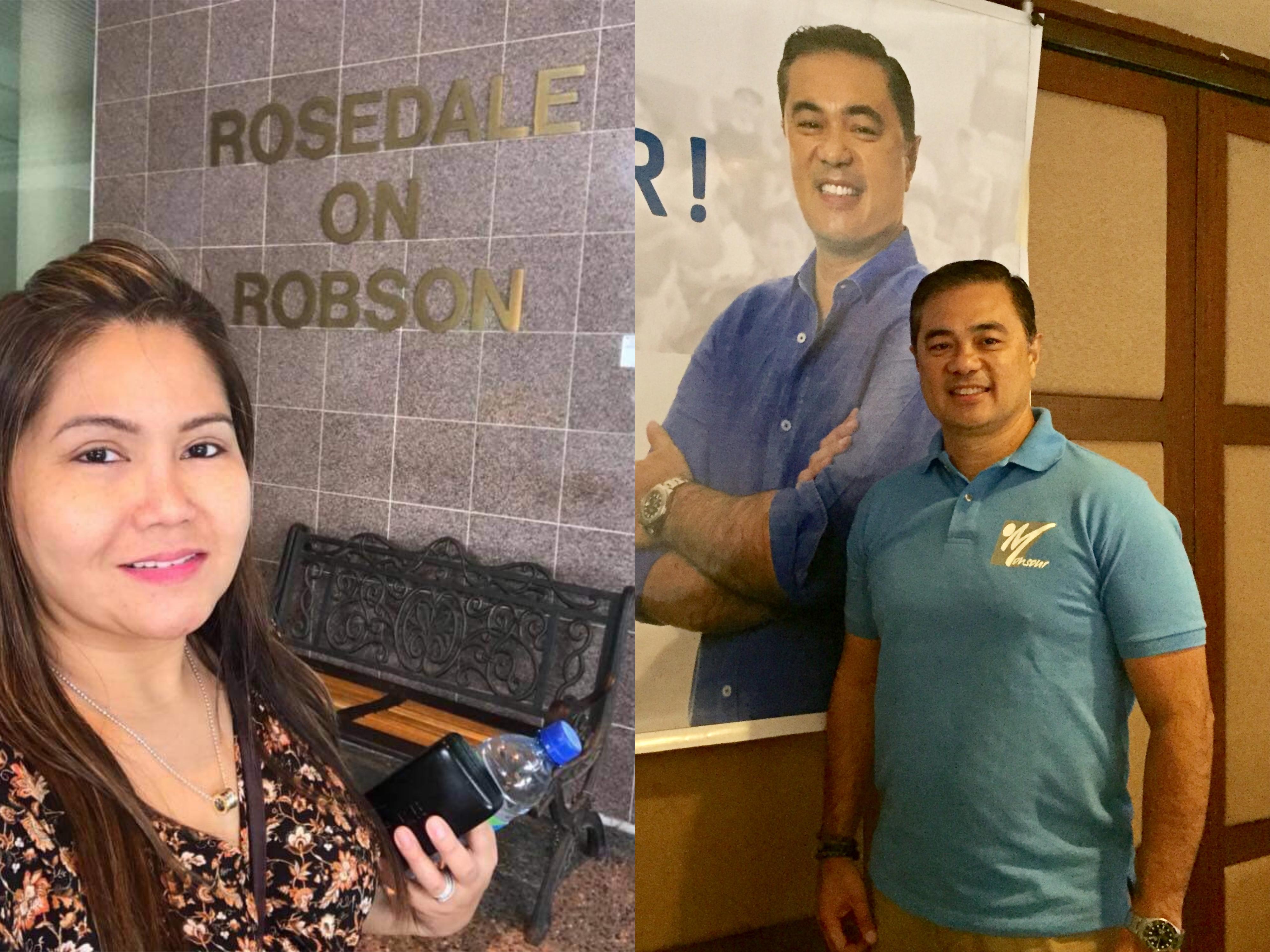 Monsour del Rosario prays for Monette Bernardo