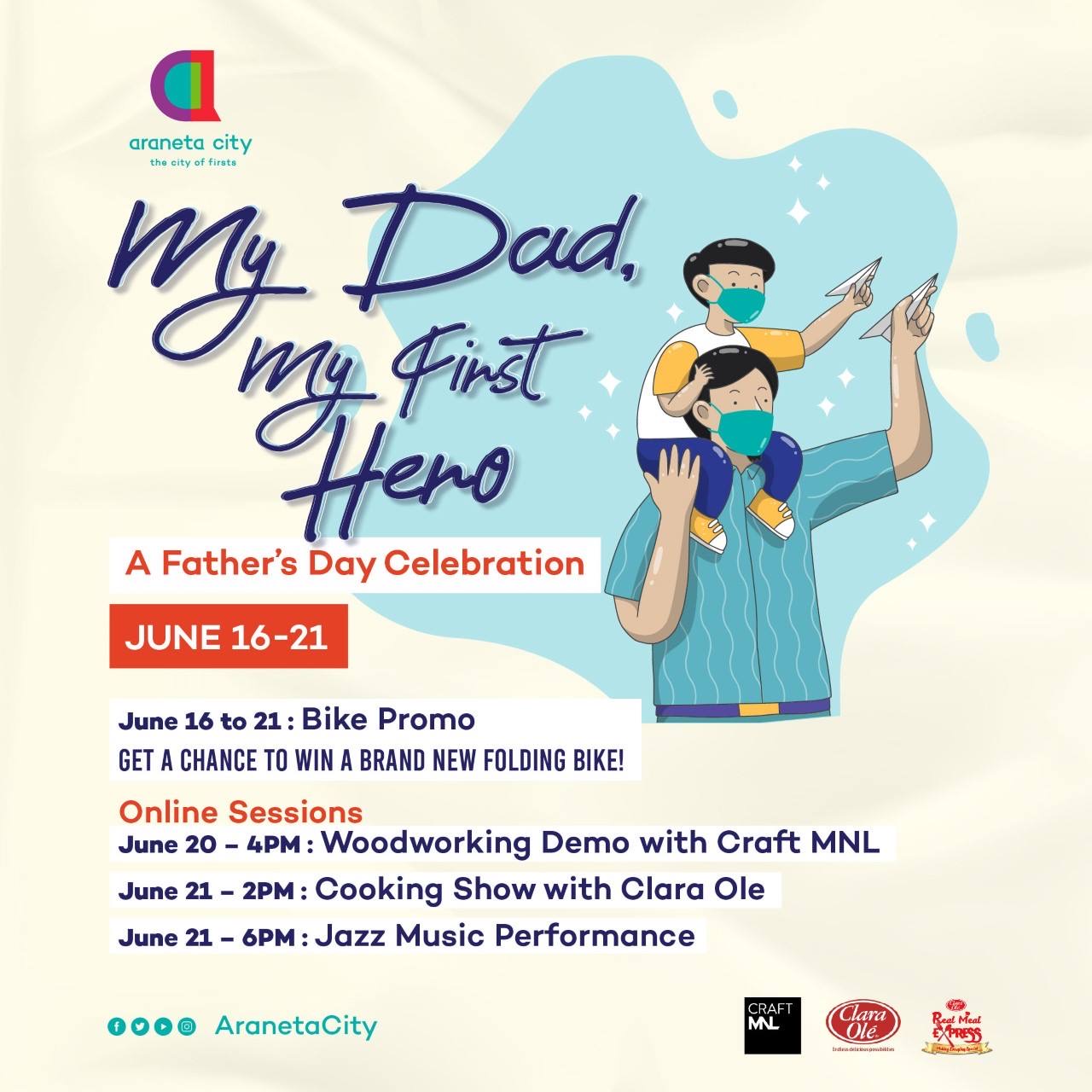 Araneta City pays tribute to dads with online events and promos