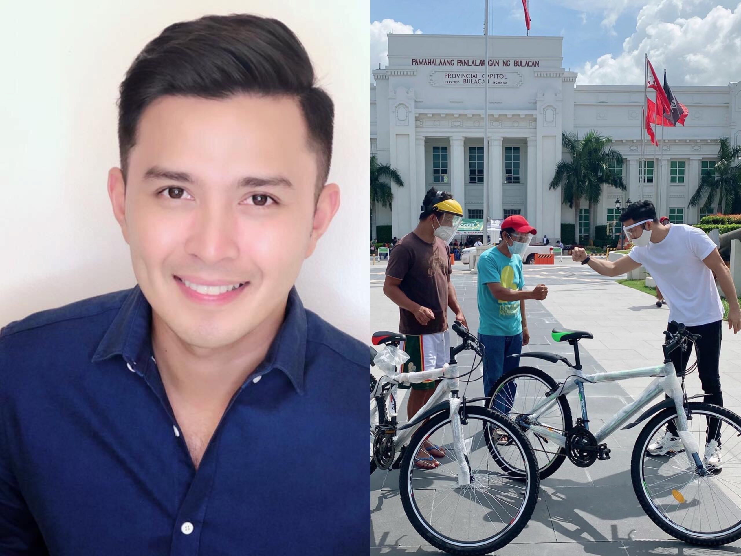 Actor-public servant Alex Castro donates bikes to frontliners, rejects Kapamilya serye
