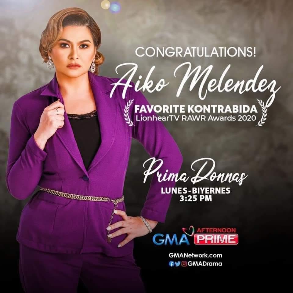 Another acting award for Aiko Melendez; ‘Prima Donnas’ gets more viewers