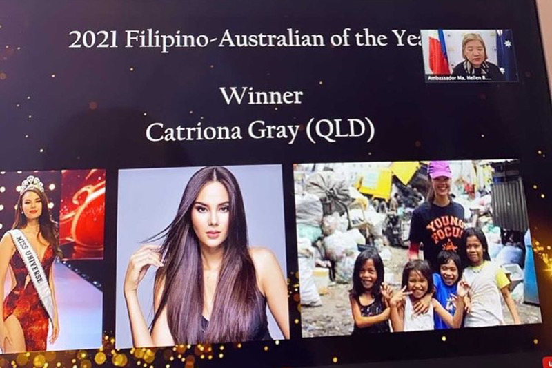 Catriona Gray, women’s rights advocate, honored at FILCCA