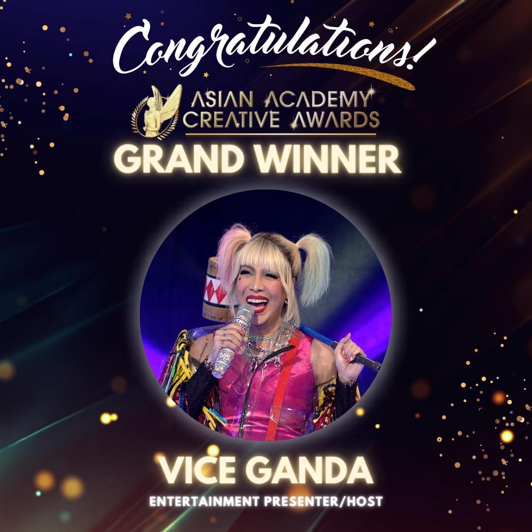 Comedy Superstar Vice Ganda announced as grand winner at 2021 AACA