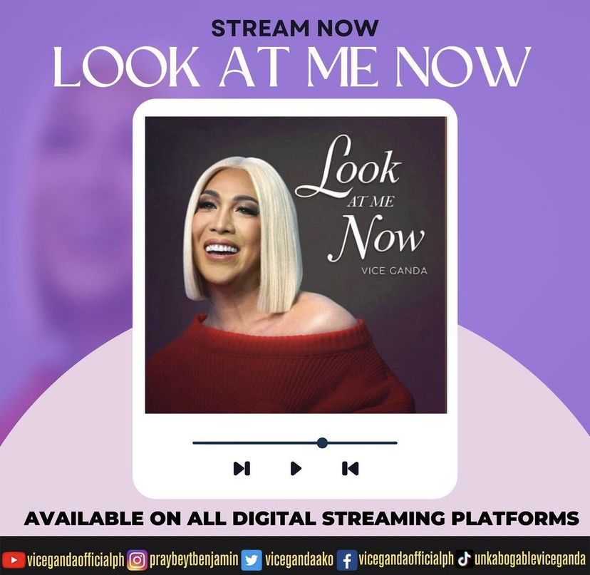 Vice Ganda’s new song ‘Look At Me Now’ is about overcoming fears