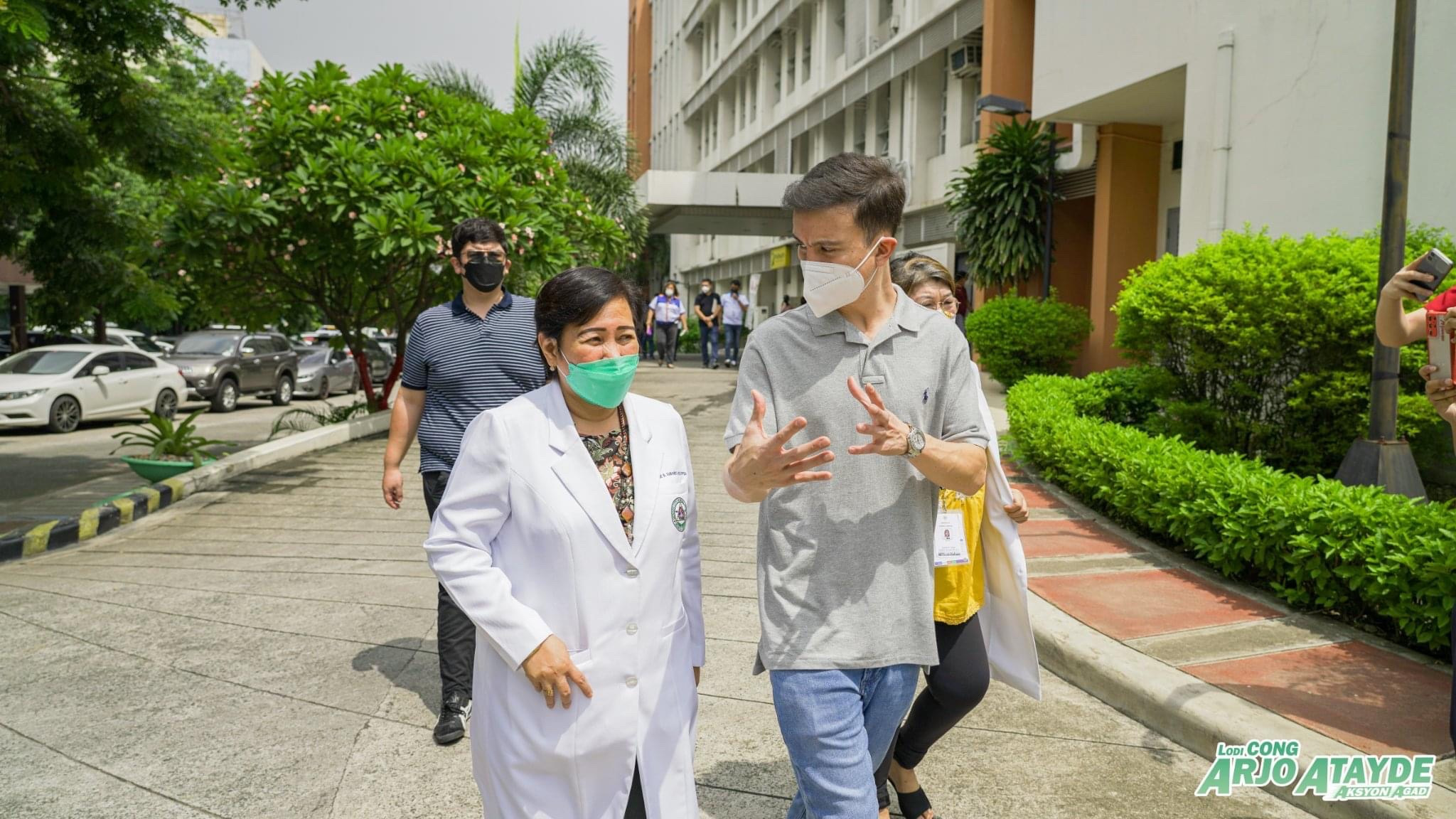 Congressman-elect Arjo Atayde vows to improve, upgrade medical facilities at Quezon City General Hospital