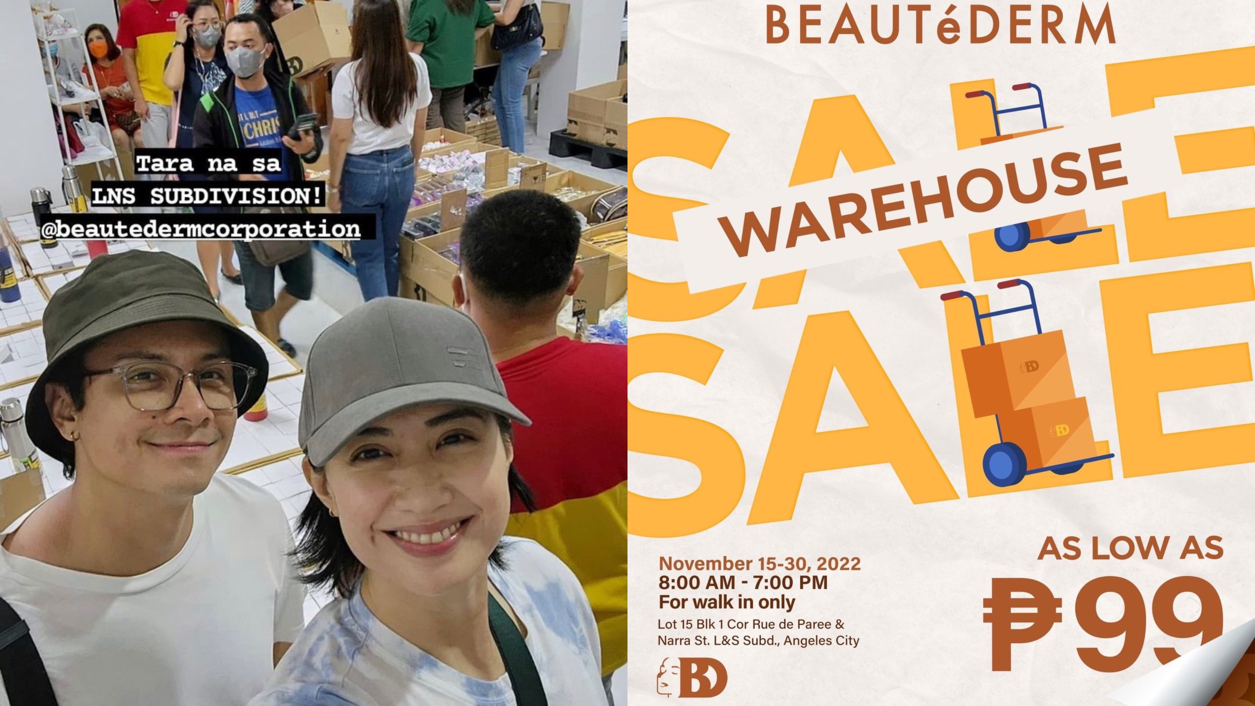 Beautéderm’s biggest warehouse sale continues; actor JC Santos joins Day 1