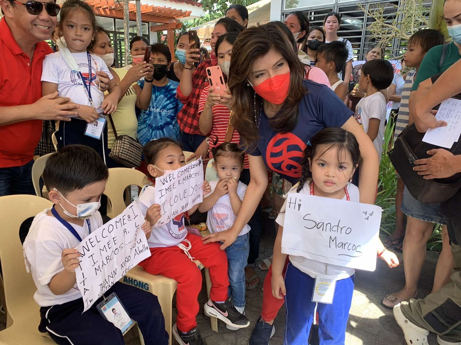 Sen. Imee tours Cebu, Lapu-Lapu, Cavite for public service advocacies during birthday month