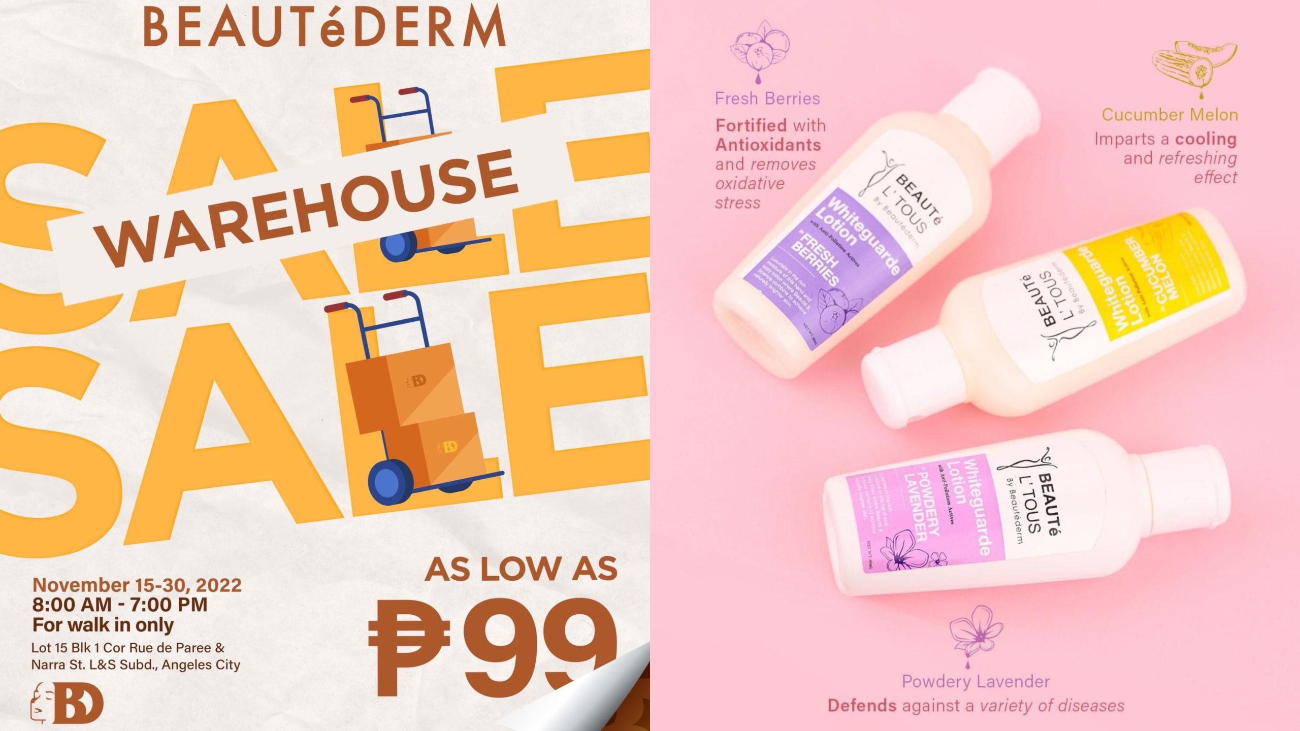 BeautéDeals: Bag your favorite Beautéderm products for as low as P99