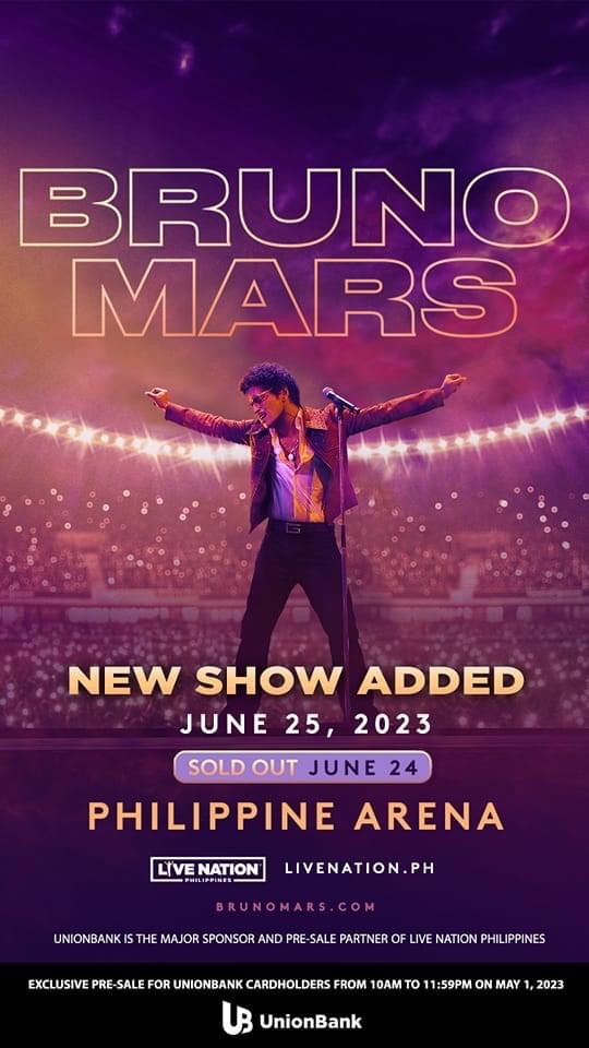 Bruno Mars adds 2nd Manila show