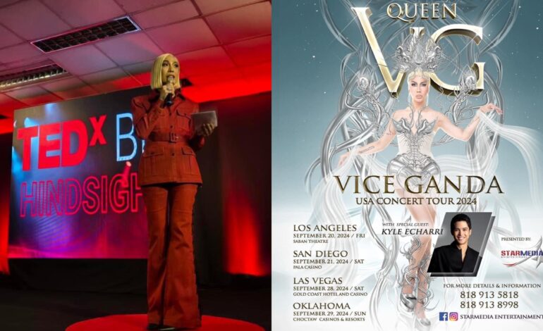 Vice Ganda attends TEDx event as guest speaker, announces US tour