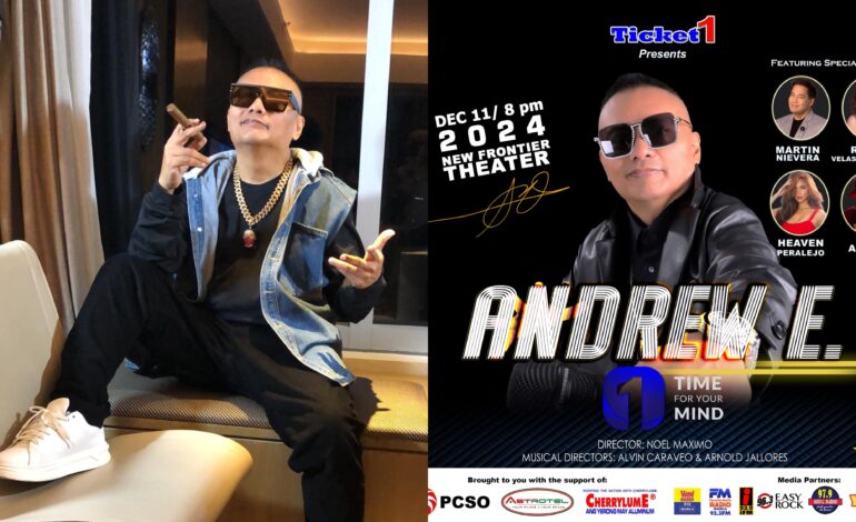 Andrew E is all set for ‘1 Time For Your Mind’ concert